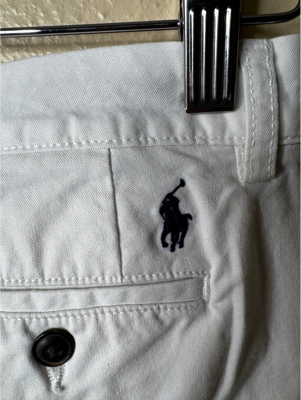 Polo Ralph Lauren Boys Size 16 White Chino Pants Straight Leg Pony Logo